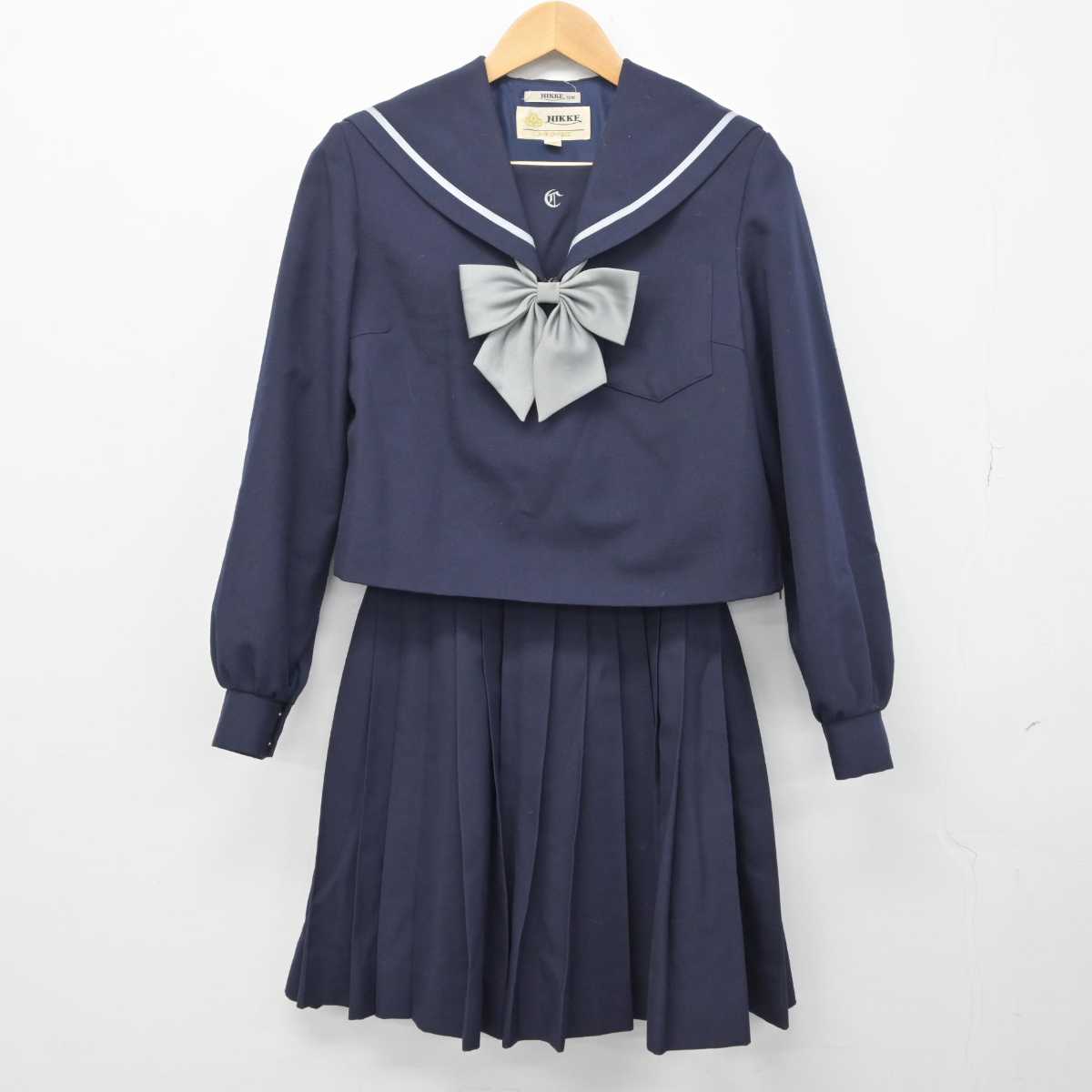 【中古】愛知県 知立高等学校 女子制服 2点（セーラー服・スカート）sf033024