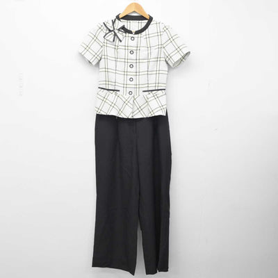 【中古】 事務服 女子制服 2点（シャツ・ズボン）sf033028