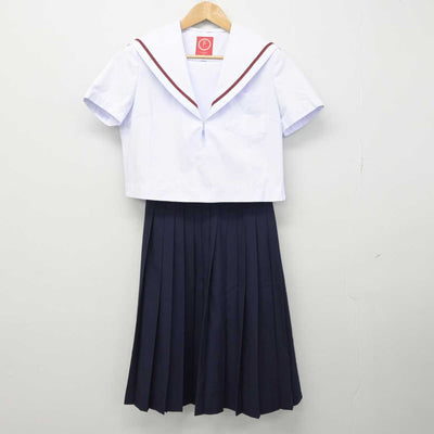 【中古】愛知県 稲沢市立治郎丸中学校 女子制服 2点（セーラー服・スカート）sf033034