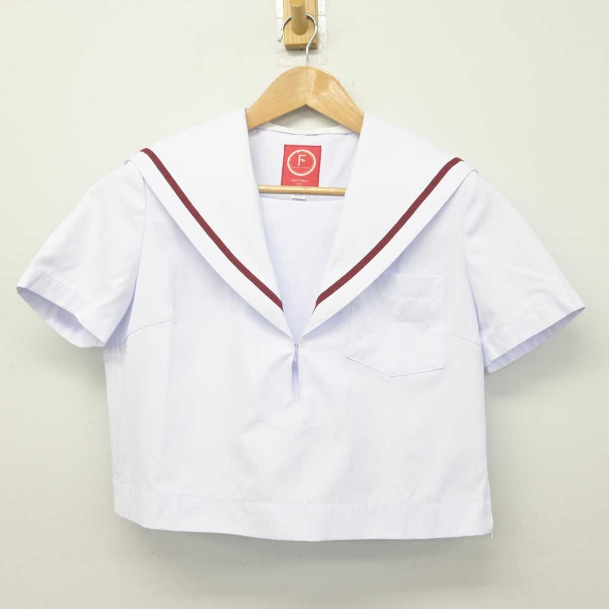 【中古】愛知県 稲沢市立治郎丸中学校 女子制服 2点（セーラー服・スカート）sf033034