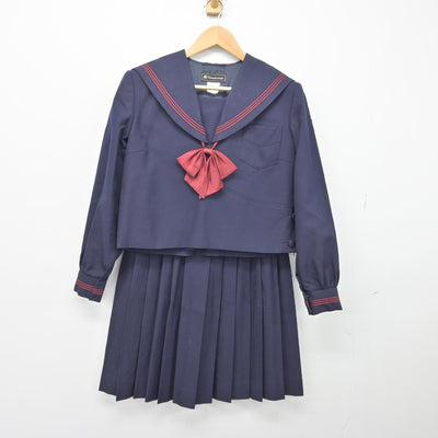 【中古】神奈川県 横浜隼人高等学校 女子制服 3点（セーラー服・スカート）sf033045