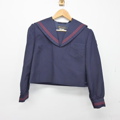 【中古】神奈川県 横浜隼人高等学校 女子制服 2点（ニット・セーラー服）sf033046