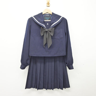 【中古】愛知県 安城高等学校 女子制服 3点（セーラー服・スカート）sf033056