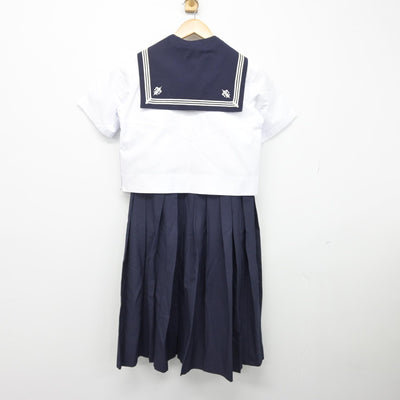 【中古】神奈川県 湘南白百合学園高等学校 女子制服 5点（セーラー服・スカート）sf033064