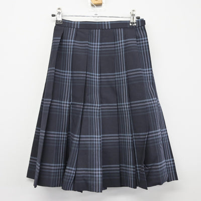 【中古】福岡県 中村学園女子高等学校 女子制服 4点（ニットベスト・シャツ・スカート）sf033069