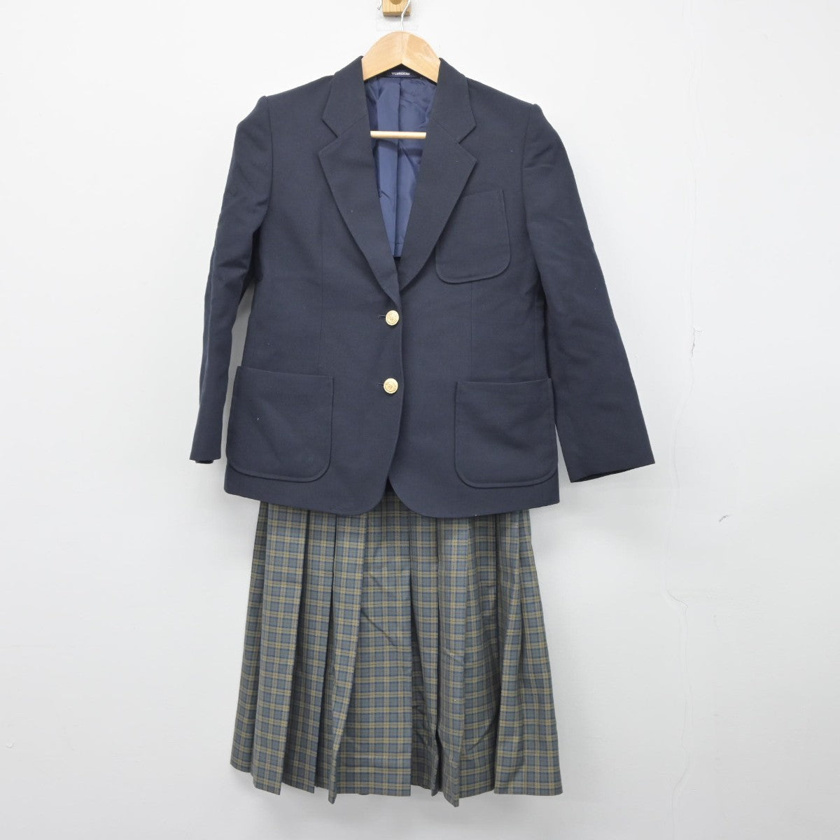 【中古】熊本県 力合中学校 女子制服 3点（ブレザー・スカート）sf033078