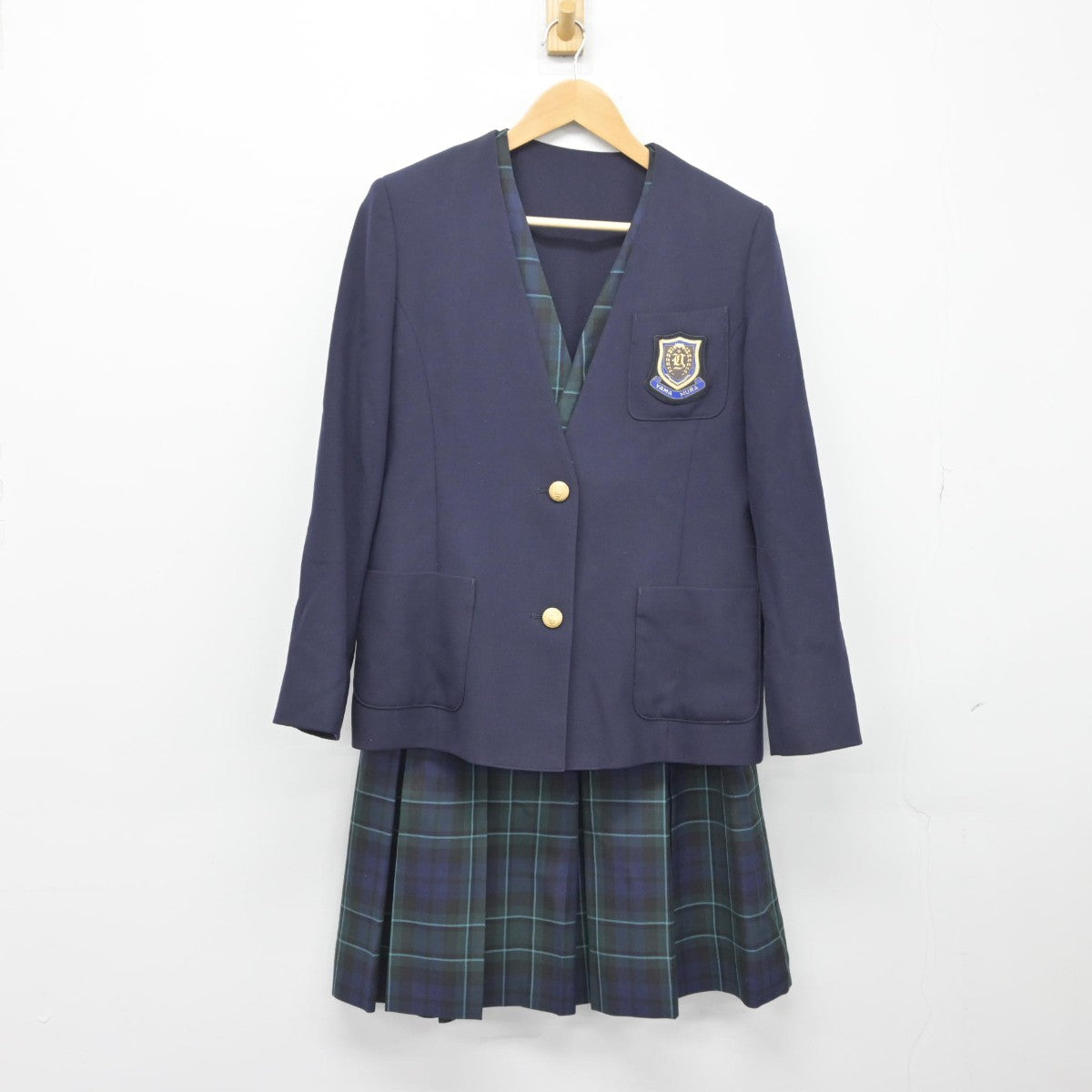 【中古】埼玉県 山村国際高等学校 女子制服 4点（ブレザー・ベスト・スカート）sf033102