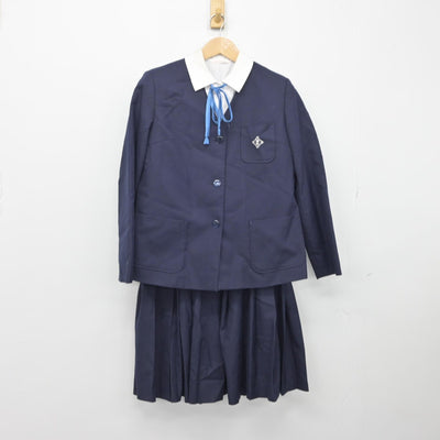 【中古】埼玉県 黒浜西中学校 女子制服 5点（ブレザー・シャツ・ベスト・スカート）sf033124