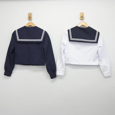 【中古】愛知県 加木屋中学校 女子制服 3点（セーラー服・スカート）sf033144