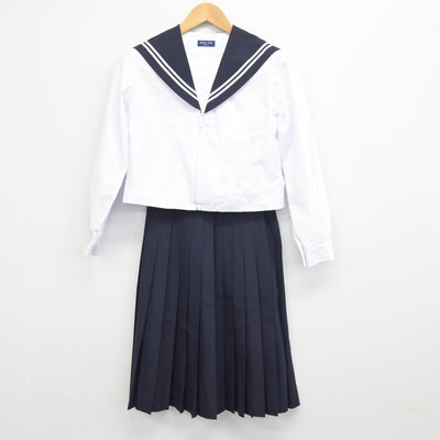 【中古】愛知県 加木屋中学校 女子制服 3点（セーラー服・スカート）sf033145