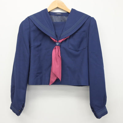 【中古】北海道 滝川西高等学校 女子制服 2点（セーラー服）sf033150