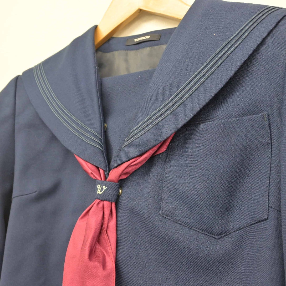 【中古】北海道 滝川西高等学校 女子制服 2点（セーラー服）sf033150