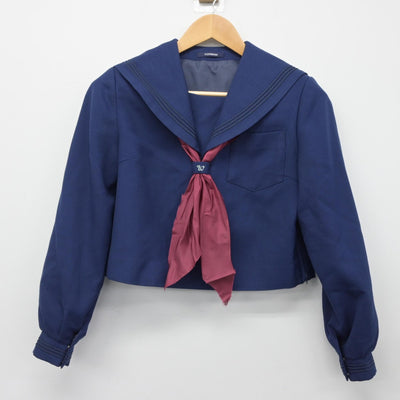 【中古】北海道 滝川西高等学校 女子制服 2点（セーラー服）sf033154