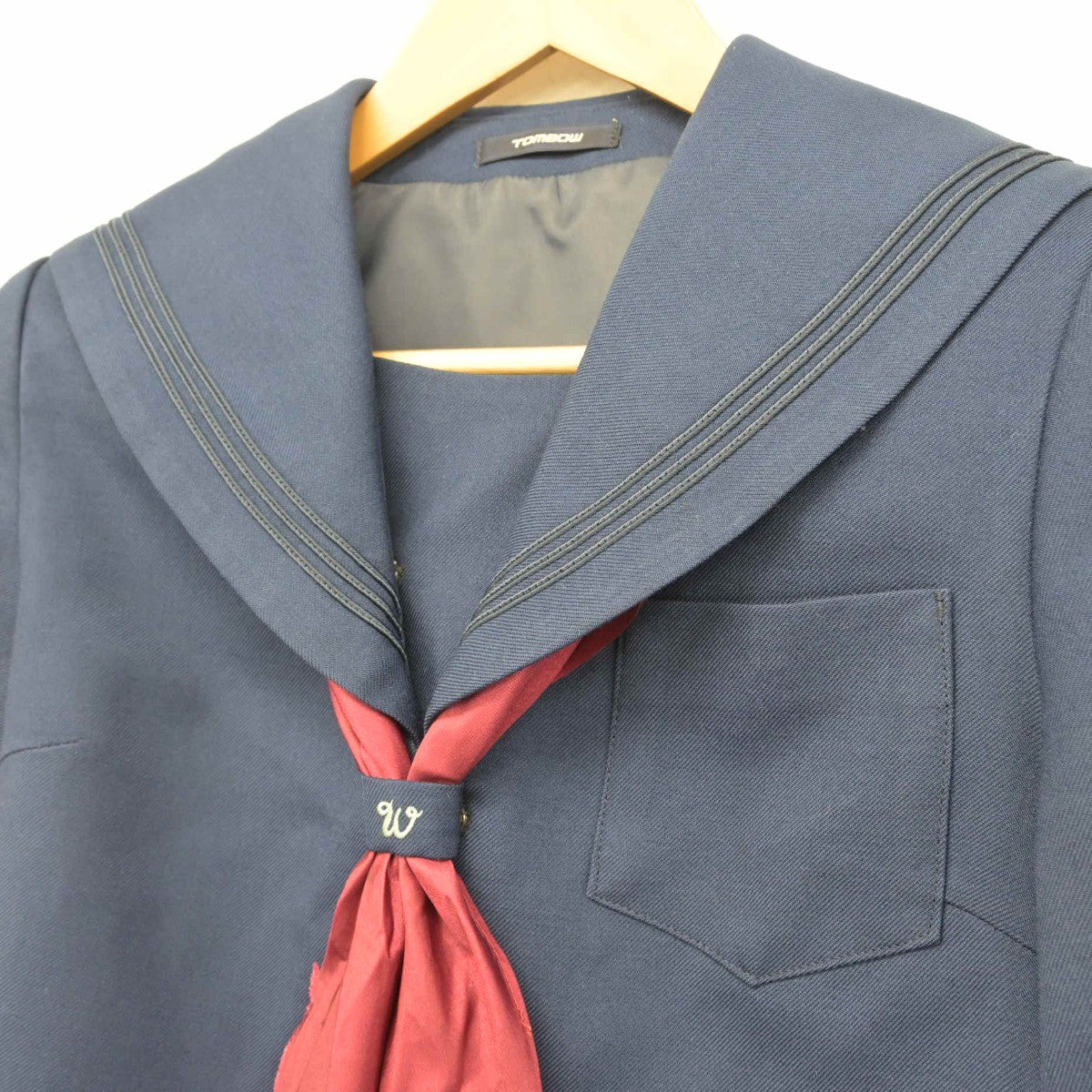 【中古】北海道 滝川西高等学校 女子制服 2点（セーラー服）sf033154