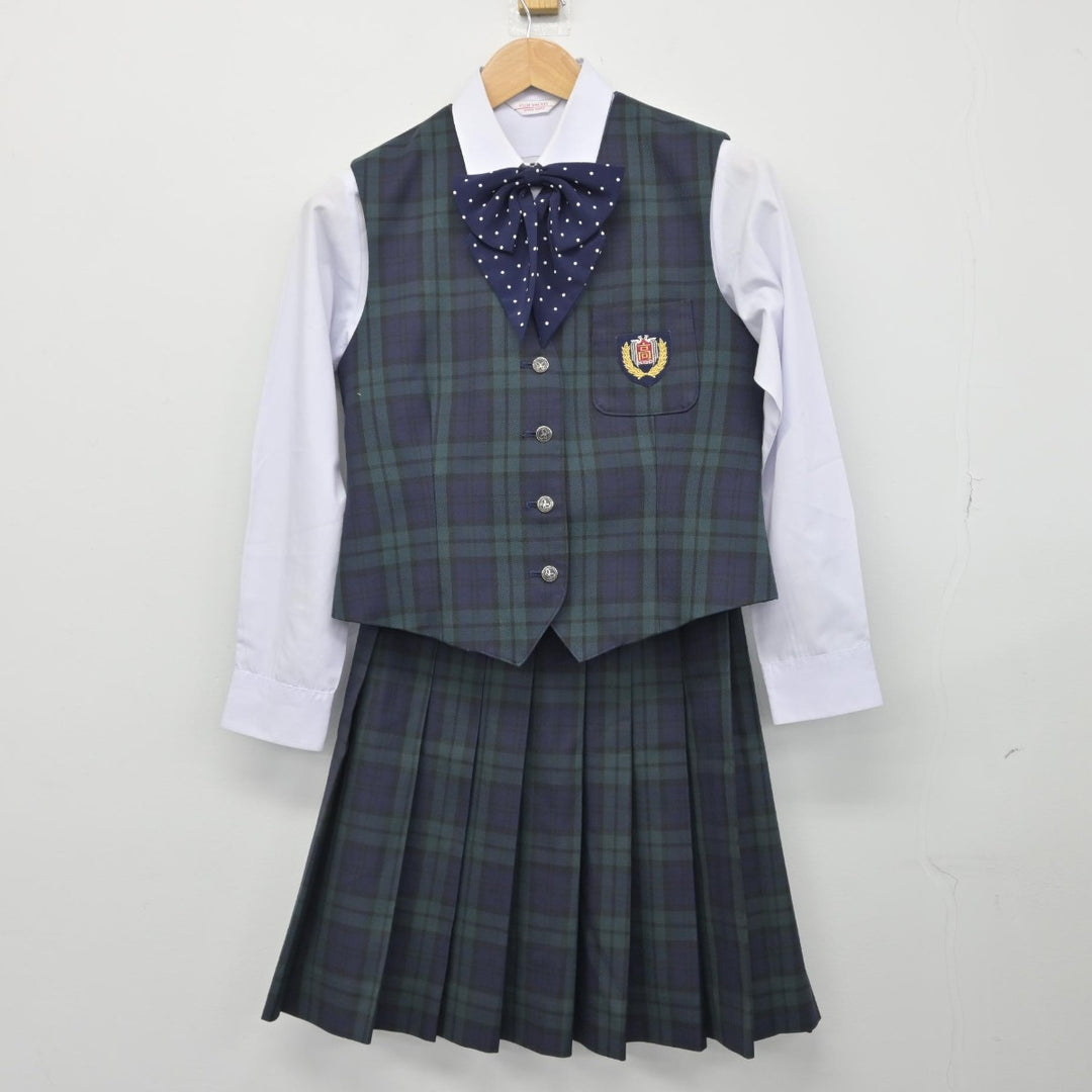 白鵬女子　スカート ブラウス ベスト 大size 神奈川県 白鵬女子高等学校 冬夏スカートセット♪ | 冬