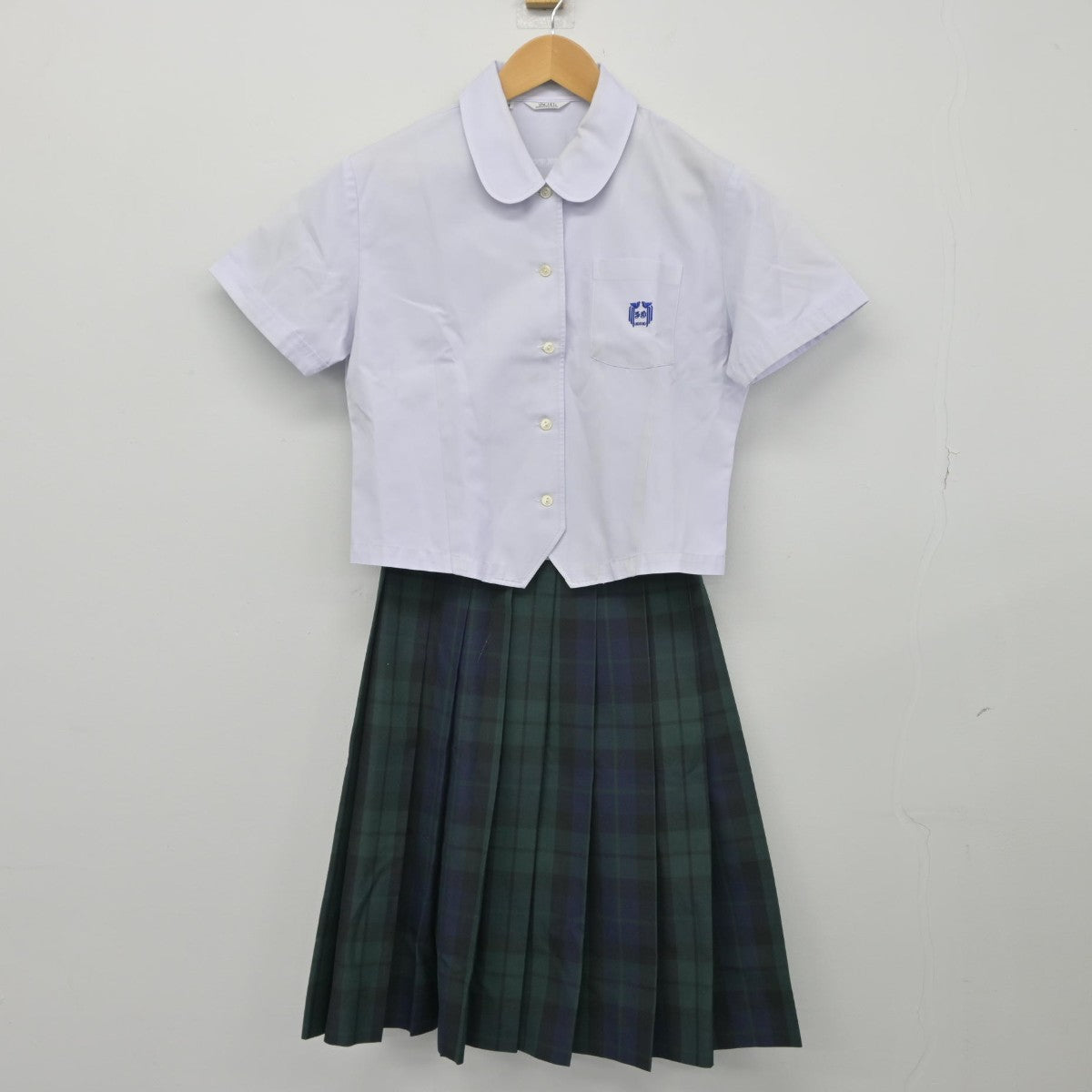 【中古】宮崎県 鵬翔高等学校 女子制服 3点（シャツ・スカート）sf033166