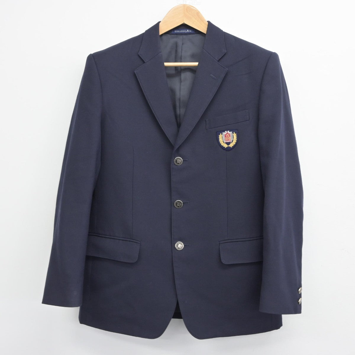 【中古】宮崎県 鵬翔高等学校 男子制服 4点（ブレザー・シャツ・ズボン）sf033167