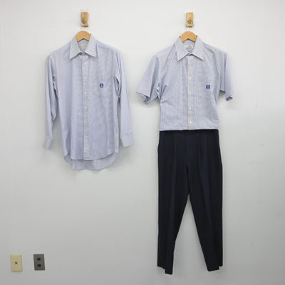 【中古】宮崎県 鵬翔高等学校 男子制服 3点（シャツ・ズボン）sf033168