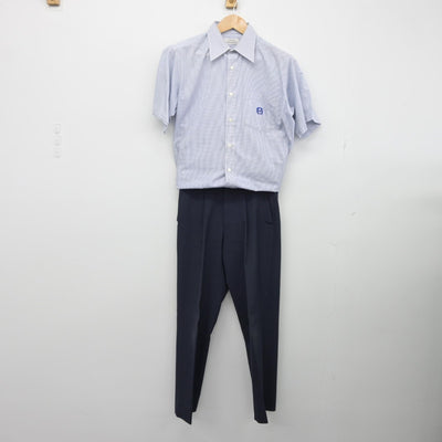 【中古】宮崎県 鵬翔高等学校 男子制服 2点（シャツ・ズボン）sf033169