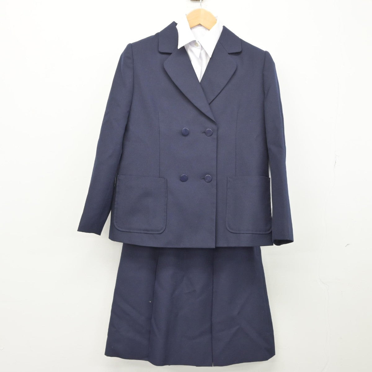 【中古】神奈川県 横浜市立西中学校 女子制服 5点（ブレザー・ベスト・シャツ・スカート）sf033171