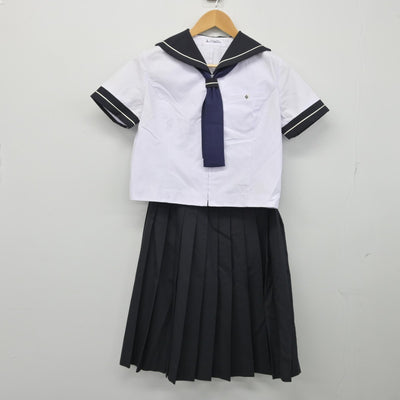 【中古】愛知県 修文学院高等学校 女子制服 7点（セーラー服・スカート）sf033173