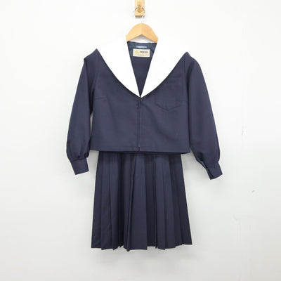 【中古】愛知県 学校名不明 女子制服 2点（セーラー服・スカート）sf033182