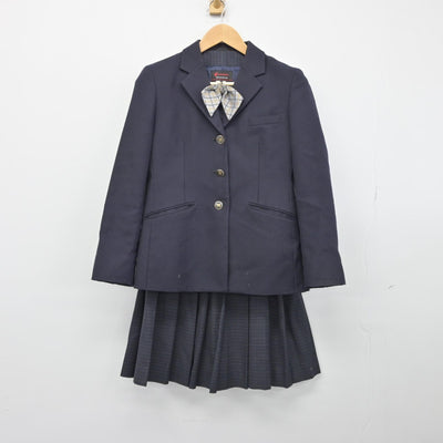 【中古】愛媛県 新居浜南高等学校 女子制服 4点（ブレザー・ベスト・スカート）sf033189