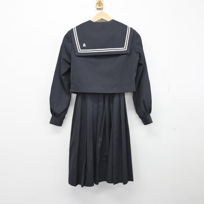 【中古】愛媛県 新居浜市立中萩中学校 女子制服 3点（セーラー服・ジャンパースカート）sf033191