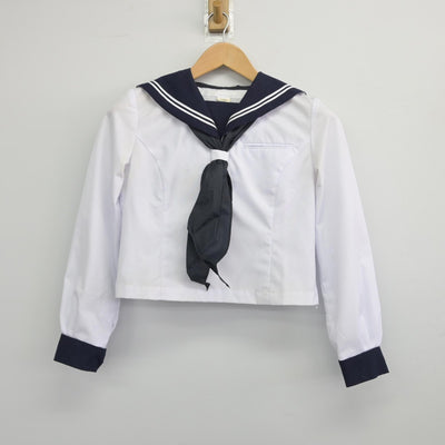 【中古】北海道 安平町立追分中学校 女子制服 4点（セーラー服・セーラー服）sf033195