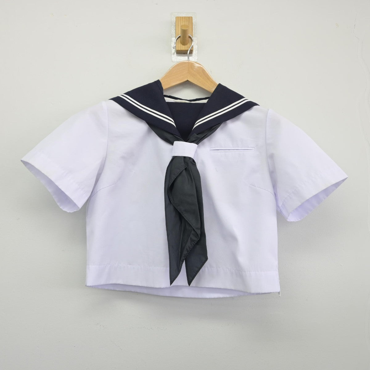 【中古】北海道 安平町立追分中学校 女子制服 4点（セーラー服・セーラー服）sf033195