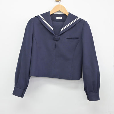 【中古】北海道 安平町立追分中学校 女子制服 1点（セーラー服）sf033197