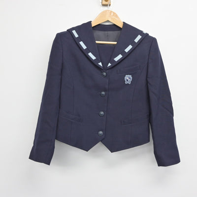 【中古】長崎県 長崎女子高等学校 女子制服 2点（セーラー服・スカート）sf033198