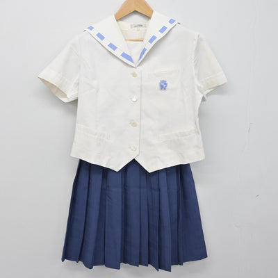 【中古】長崎県 長崎女子高等学校 女子制服 2点（セーラー服・スカート）sf033199