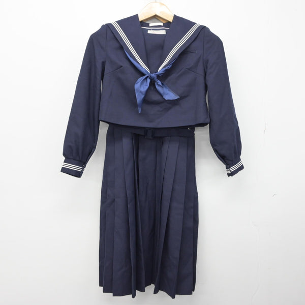 【中古】福岡県 福岡中央高等学校 女子制服 3点（セーラー服・ジャンパースカート）sf033201 | 中古制服通販パレイド