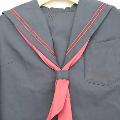 【中古】熊本県 熊本市立東野中学校 女子制服 3点（セーラー服・ジャンパースカート）sf033204