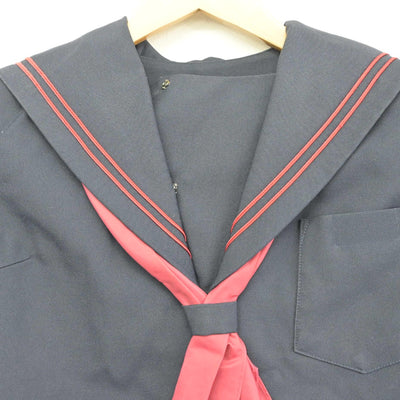 【中古】熊本県 熊本市立東野中学校 女子制服 3点（セーラー服・ジャンパースカート）sf033205