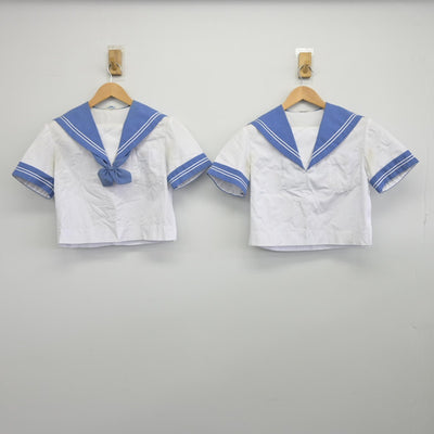 【中古】熊本県 熊本市立東野中学校 女子制服 2点（セーラー服）sf033208