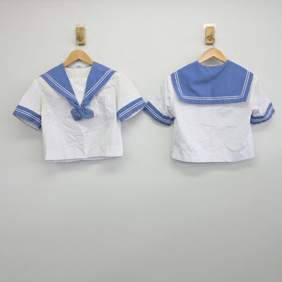 【中古】熊本県 熊本市立東野中学校 女子制服 2点（セーラー服）sf033208