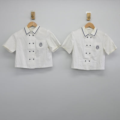 【中古】愛媛県 新居浜南高等学校 女子制服 3点（シャツ・スカート）sf033222