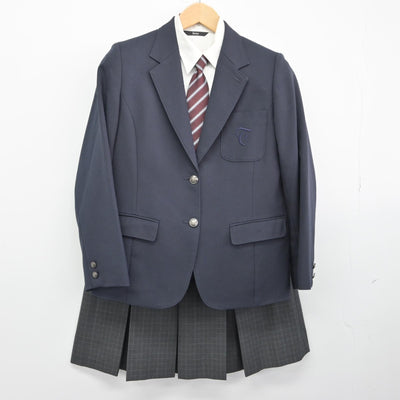 【中古】東京都 大成高等学校 女子制服 4点（ブレザー・シャツ・スカート）sf033237