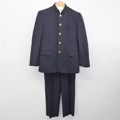 【中古】福岡県 杉森高等学校/旧モデル 男子制服 4点（その他アイテム・ニット・シャツ・ズボン）sf033240