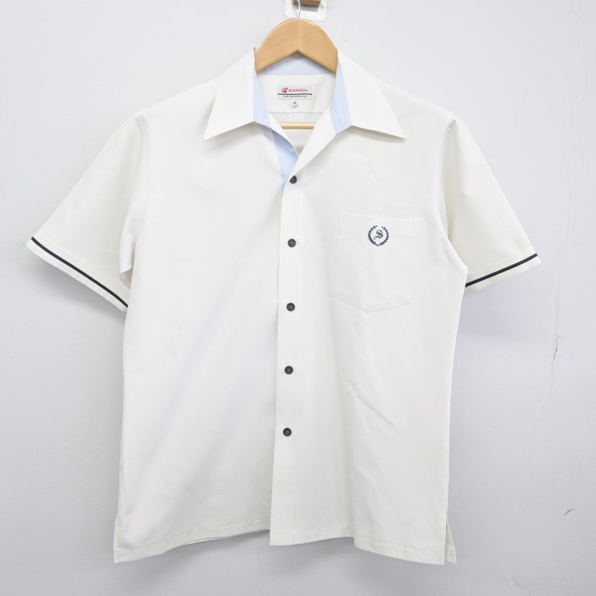 【中古】福岡県 杉森高等学校/旧モデル 男子制服 3点（ニット・シャツ・ズボン）sf033242