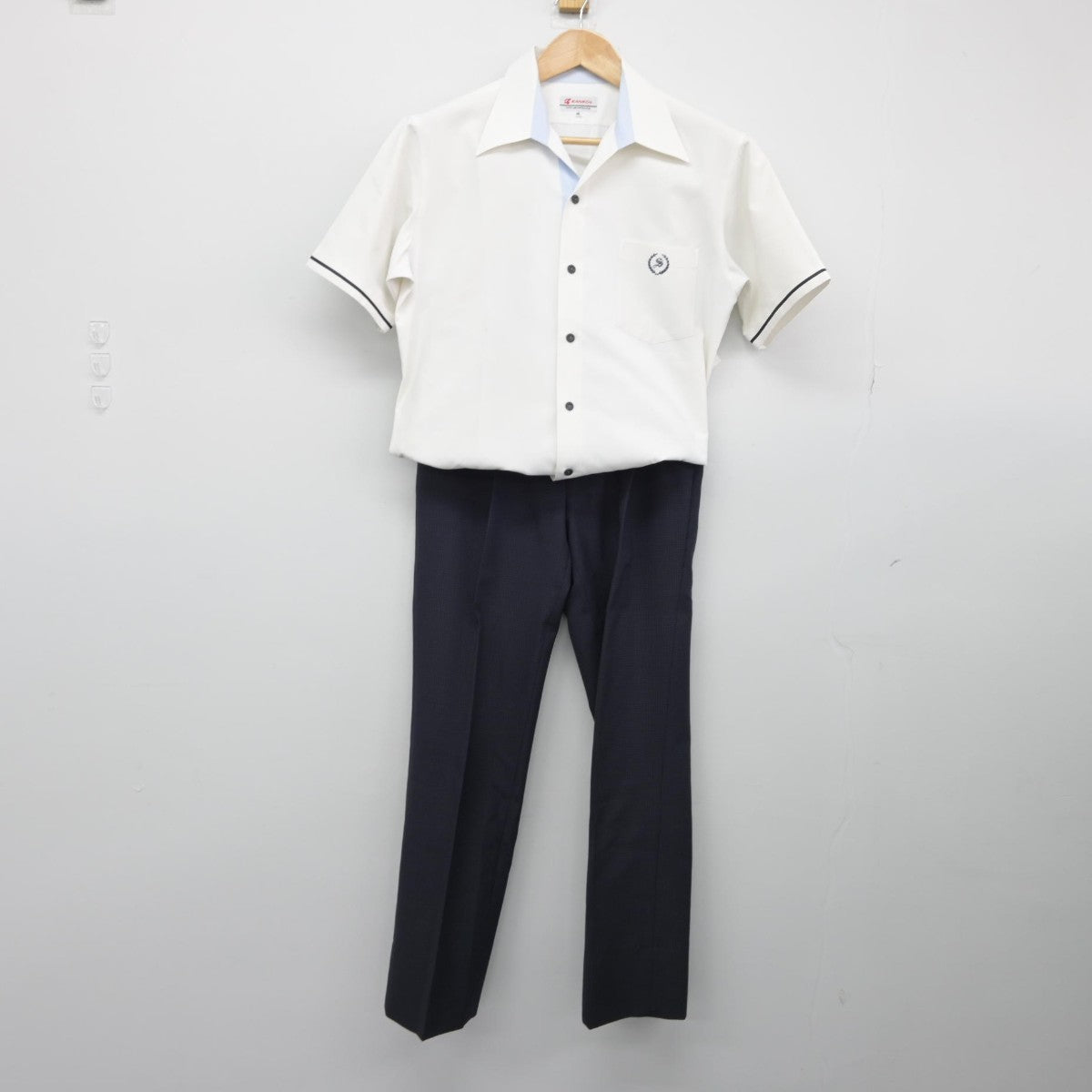 【中古】福岡県 杉森高等学校/旧モデル 男子制服 2点（シャツ・ズボン）sf033243