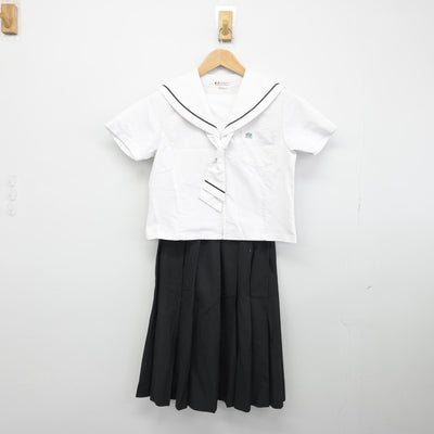 【中古】福岡県 山門高等学校 女子制服 2点（セーラー服・スカート）sf033251