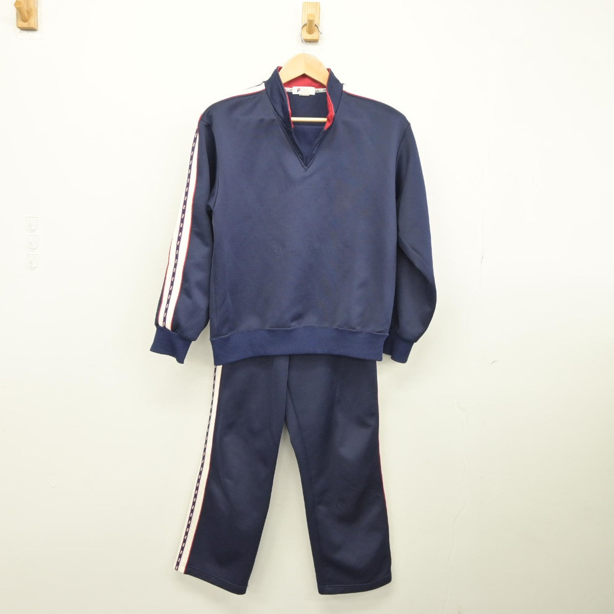 【中古】熊本県 合志中学校 女子制服 2点（ジャージ 上・ジャージ 下）sf033274