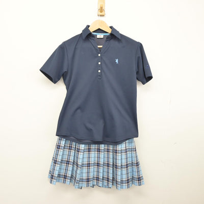 【中古】鹿児島県 クラーク記念国際高等学校 女子制服 2点（シャツ・スカート）sf033276