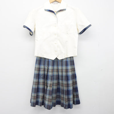 【中古】愛媛県 伊予高等学校 女子制服 2点（シャツ・スカート）sf033279