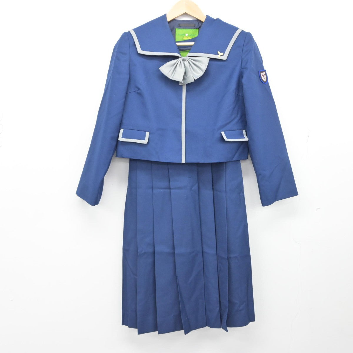 【中古】鹿児島県 鹿児島中央高等学校 女子制服 5点（ブレザー・ジャンパースカート）sf033290