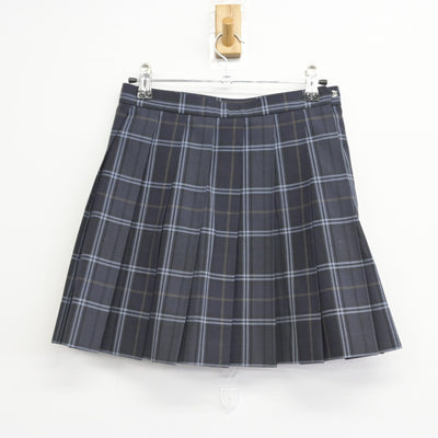 【中古】愛知県 名古屋市立山田高等学校 女子制服 3点（ニットベスト・スカート）sf033298