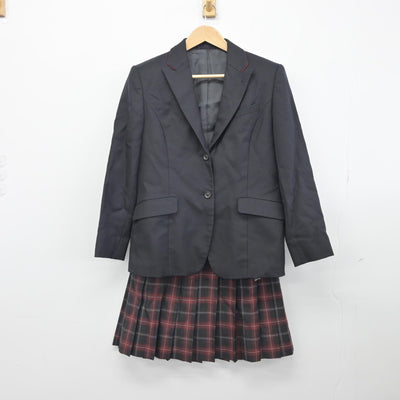 【中古】東京都 中村高等学校 女子制服 4点（ブレザー・ニット・スカート）sf033300